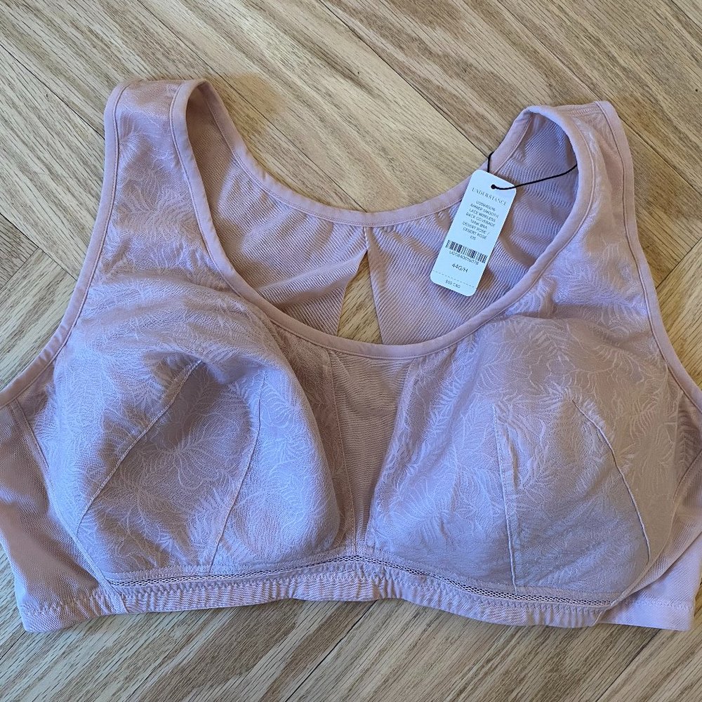 NWT Amber Smooth Lace Wireless Soft Cup Pullover Bra 44G/H